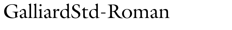 GalliardStd-Roman