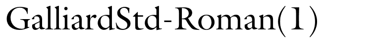 GalliardStd-Roman(1)
