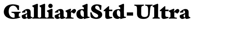 GalliardStd-Ultra