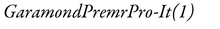 GaramondPremrPro-It(1)