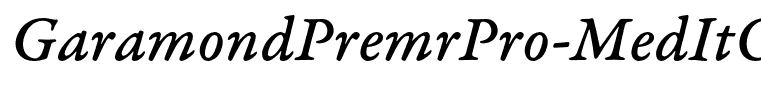 GaramondPremrPro-MedItCapt