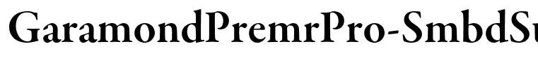 GaramondPremrPro-SmbdSubh