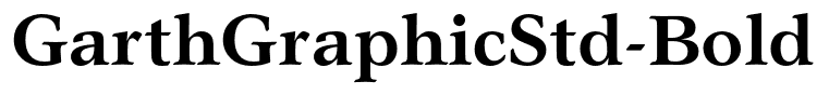 GarthGraphicStd-Bold