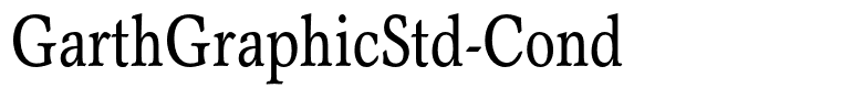GarthGraphicStd-Cond