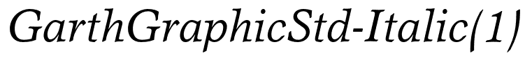 GarthGraphicStd-Italic(1)