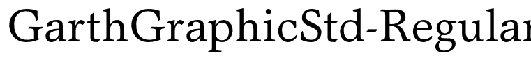 GarthGraphicStd-Regular
