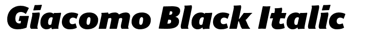 Giacomo Black Italic