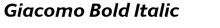 Giacomo Bold Italic