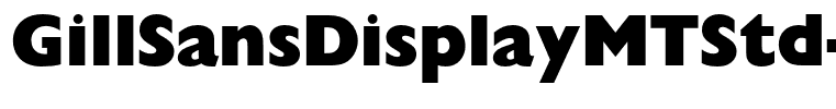 GillSansDisplayMTStd-ExBd