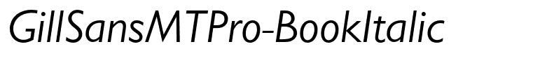 GillSansMTPro-BookItalic