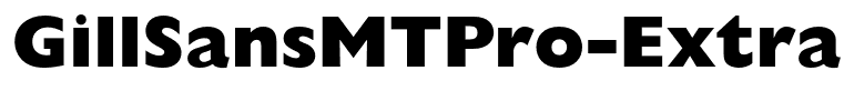 GillSansMTPro-ExtraBold