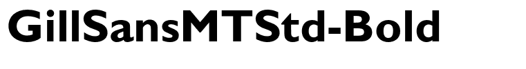 GillSansMTStd-Bold