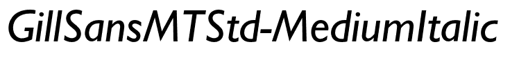 GillSansMTStd-MediumItalic