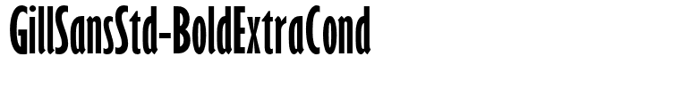 GillSansStd-BoldExtraCond