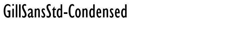 GillSansStd-Condensed