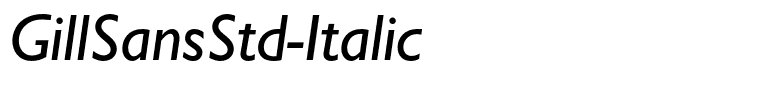 GillSansStd-Italic