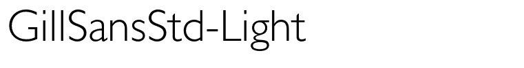 GillSansStd-Light