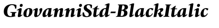 GiovanniStd-BlackItalic