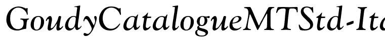 GoudyCatalogueMTStd-Italic