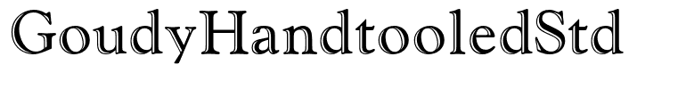 GoudyHandtooledStd