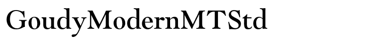 GoudyModernMTStd