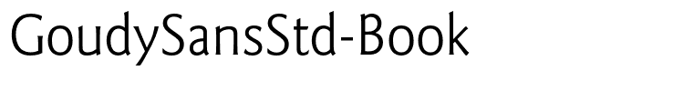 GoudySansStd-Book