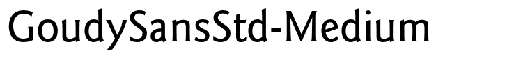 GoudySansStd-Medium