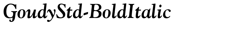 GoudyStd-BoldItalic