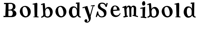 BolbodySemibold