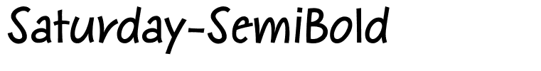 Saturday-SemiBold