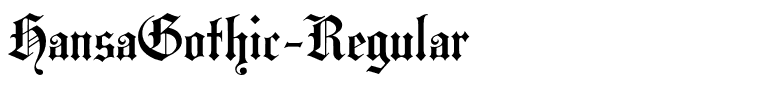 HansaGothic-Regular