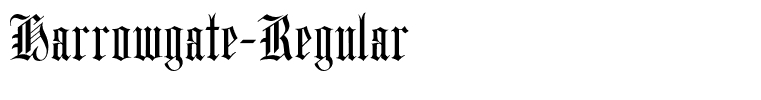 Harrowgate-Regular