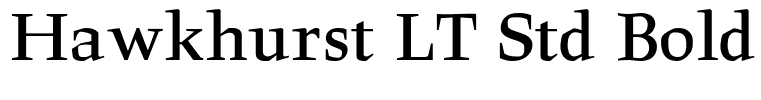 Hawkhurst LT Std Bold