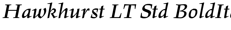 Hawkhurst LT Std BoldItalic