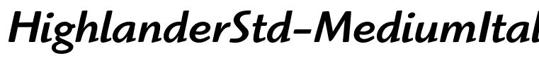 HighlanderStd-MediumItalic