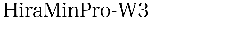 HiraMinPro-W3