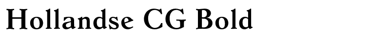 Hollandse CG Bold