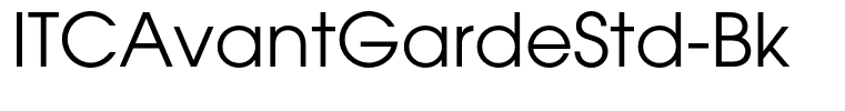 ITCAvantGardeStd-Bk