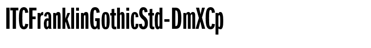 ITCFranklinGothicStd-DmXCp