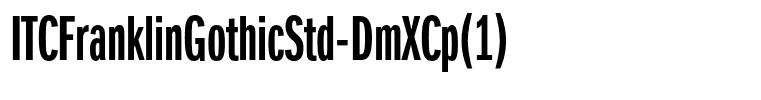 ITCFranklinGothicStd-DmXCp(1)