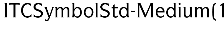 ITCSymbolStd-Medium(1)
