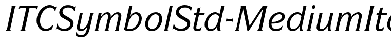ITCSymbolStd-MediumItalic