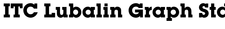 ITC Lubalin Graph Std Bold