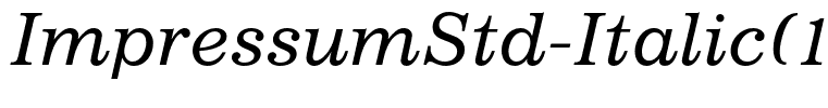 ImpressumStd-Italic(1)