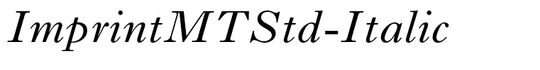 ImprintMTStd-Italic