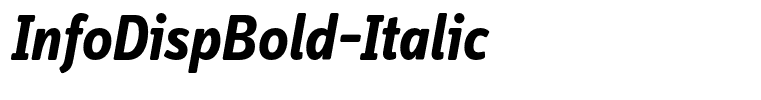 InfoDispBold-Italic