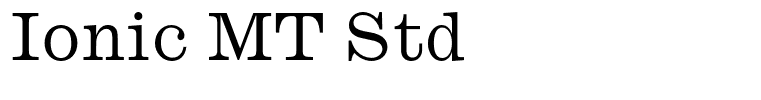 Ionic MT Std