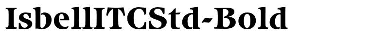 IsbellITCStd-Bold