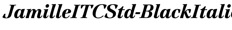 JamilleITCStd-BlackItalic