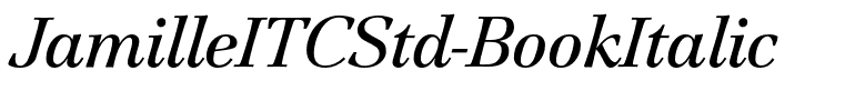 JamilleITCStd-BookItalic